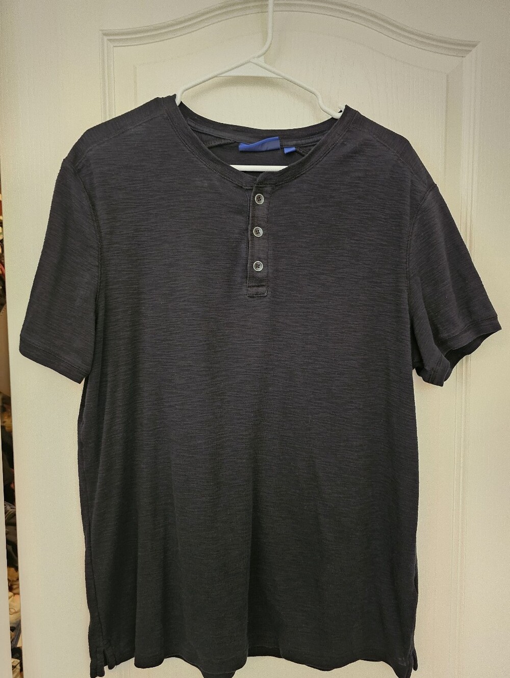 Apt. 9 Men's Short-Sleeve Henley Tee - Black